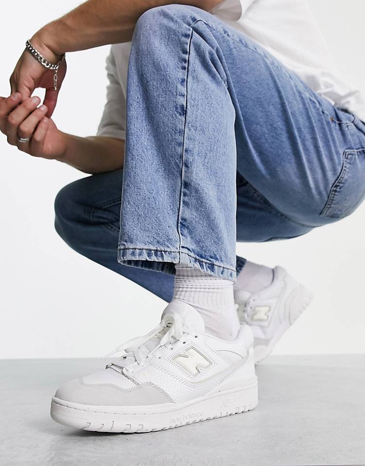 New Balance 550 sneakers in triple white